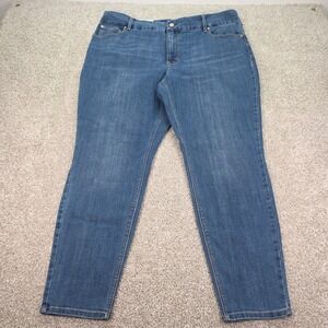 Seven7 Tummyless Skinny Jeans Hilo Blue‎ High Rise Plus Size 20W SX1975DE25 NEW